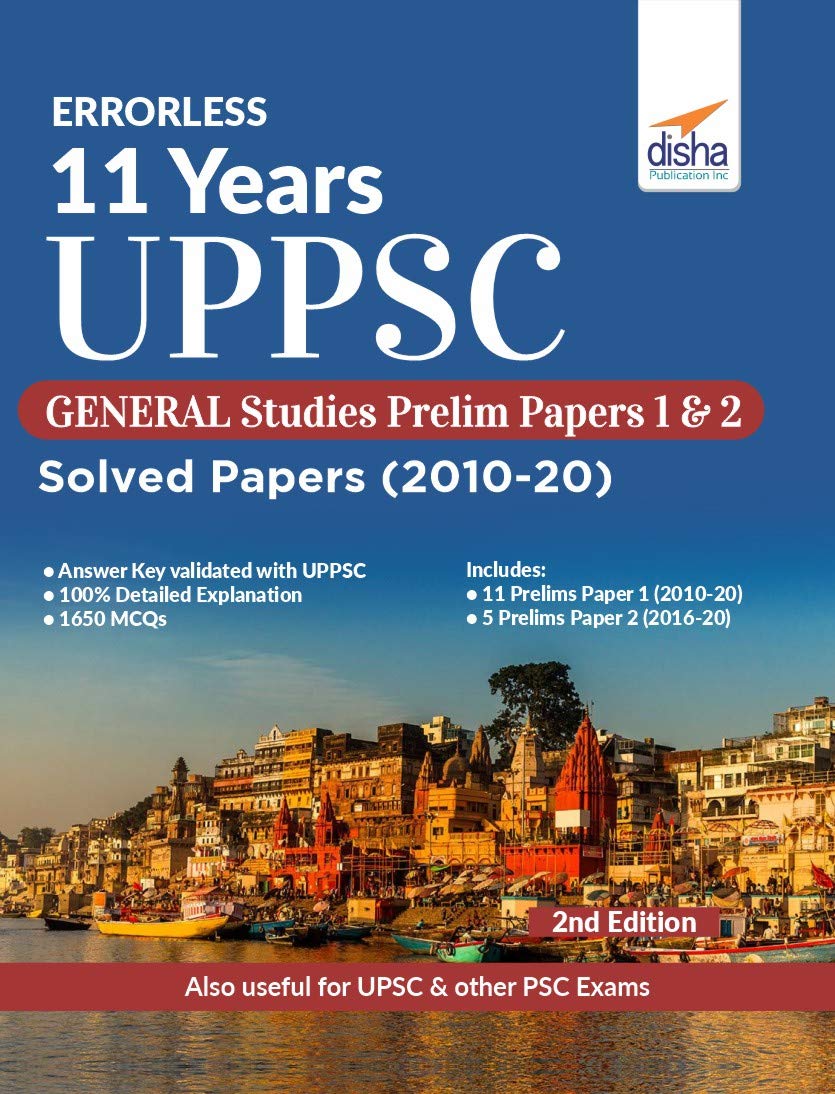 Errorless 11 Years Uppsc General Studies Prelim Papers 1 & 2 Solved Papers (2010  20) 2Nd Edition