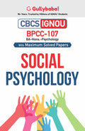 Gullybaba IGNOU BAPCH 3rd Sem BPCC107 Social Psychology in English  Latest Edition IGNOU Help Book with Solved Previous Year