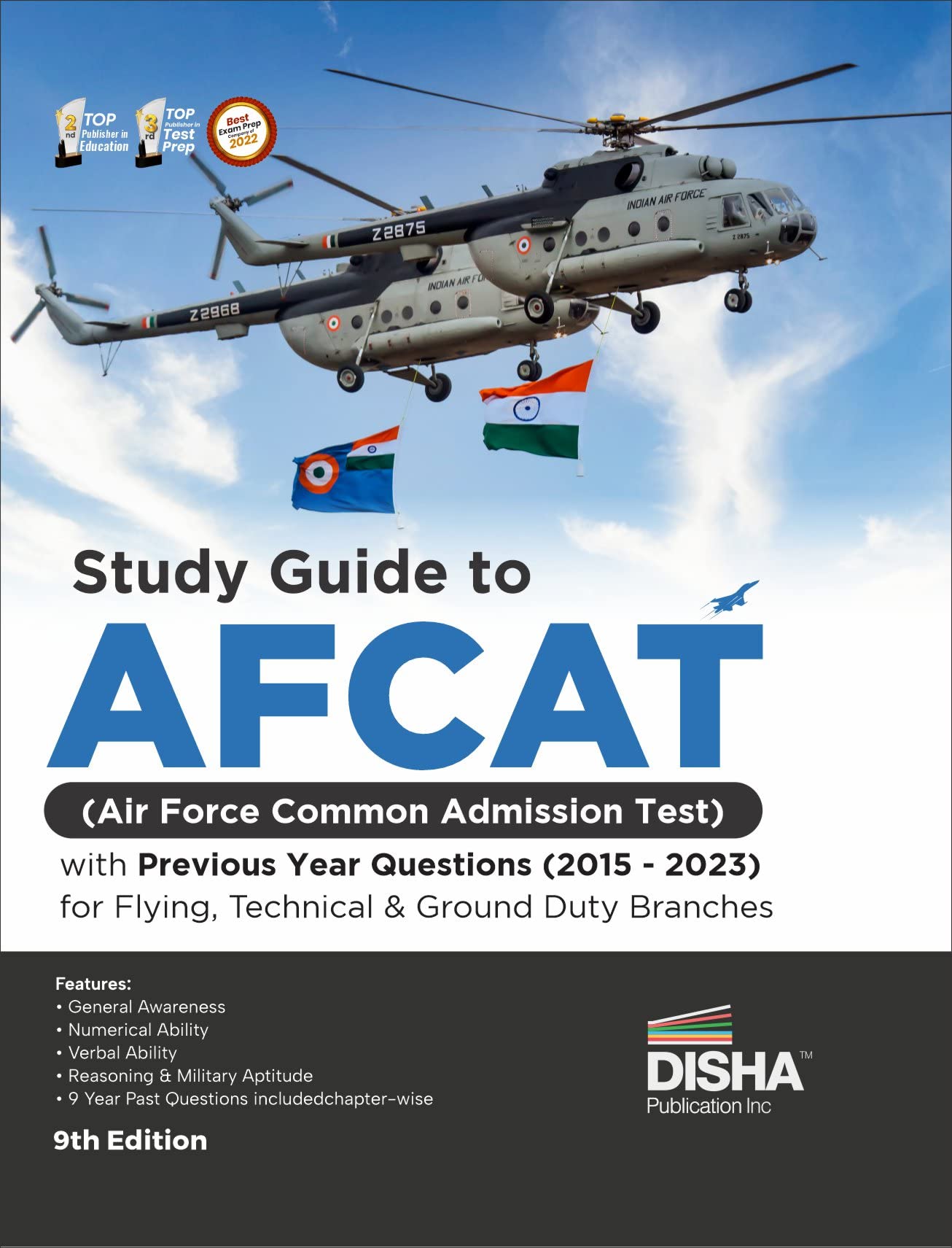 Study Guide To Afcat (Air Force Common Admission Test) With Previous Year Questions For Flying Technical & Ground Duty Branches 