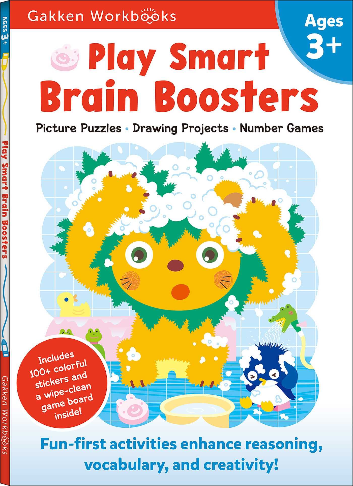 Play Smart Brain Boosters Age 3+: Preschool Activity Workbook with Stickers for Toddlers Ages 3, 4, 5: Boost Independent Thinkin