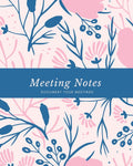Meeting Notes: For Taking Minutes At Business Meetings Log Book, Record Action & Agenda Organizer, Planner, Notebook, Journal
