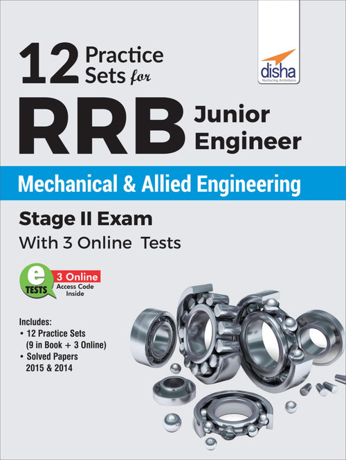12 Practice Sets For Rrb Junior Engineer Mechanical & Allied Engineering Stage Ii Exam With 3 Online Tests