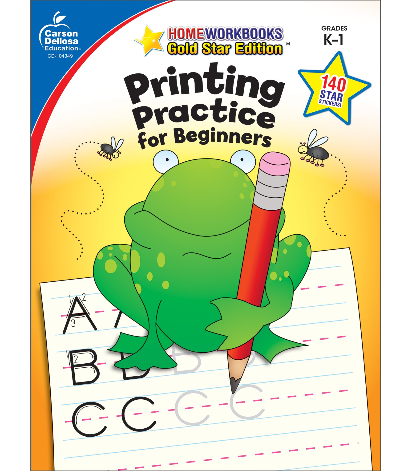 Carson Dellosa Printing Practice for Beginners, Grades K  1 Workbook (Volume 13) (Home Workbooks)
