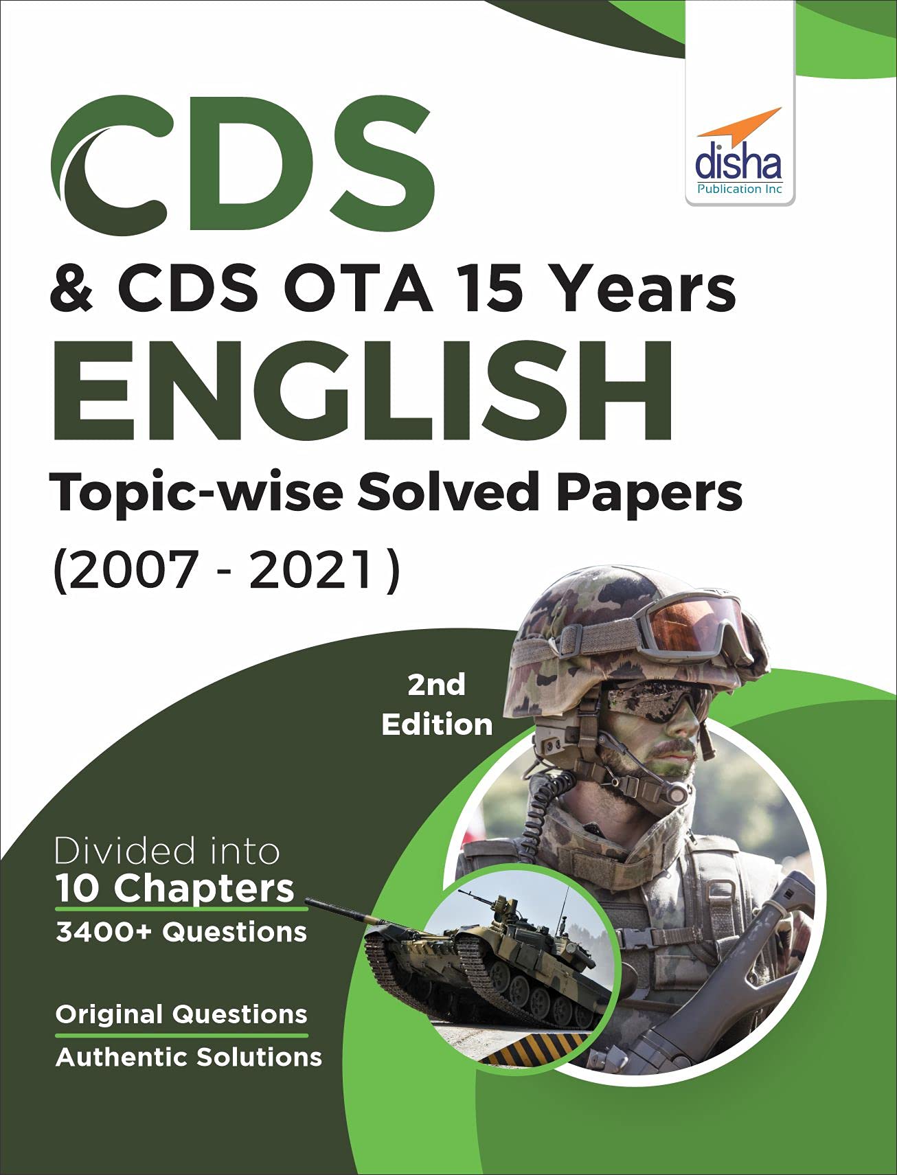Cds & Cds Ota 15 Years English Topic Wise Solved Papers (2007  2021) 2Nd Edition [Paperback] Disha Experts