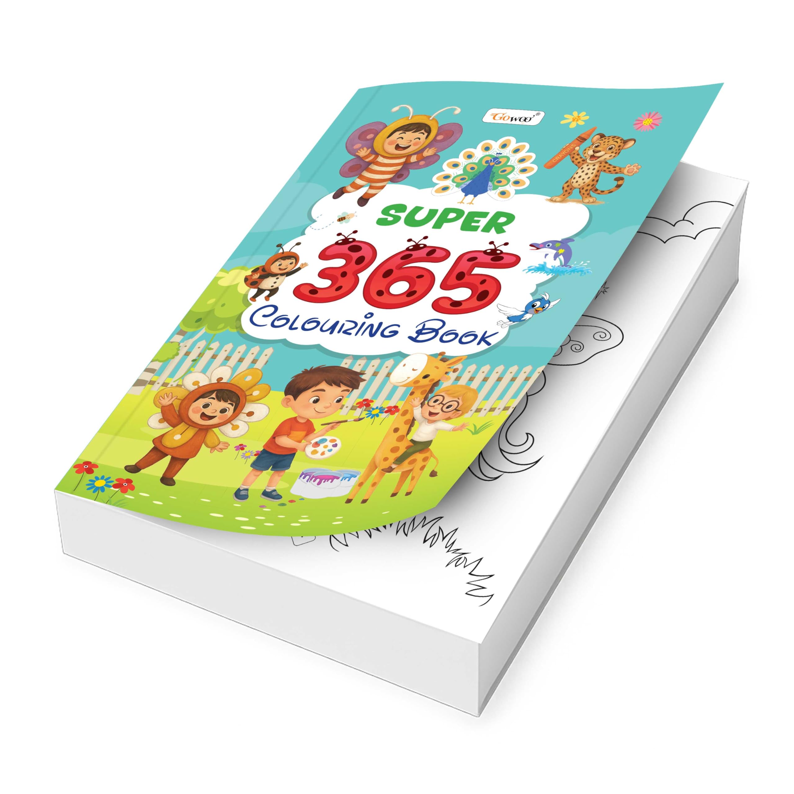 SUPER  365 Colouring Book : early learners colouring book, Kids educational book, Jumbo colouring book for kids