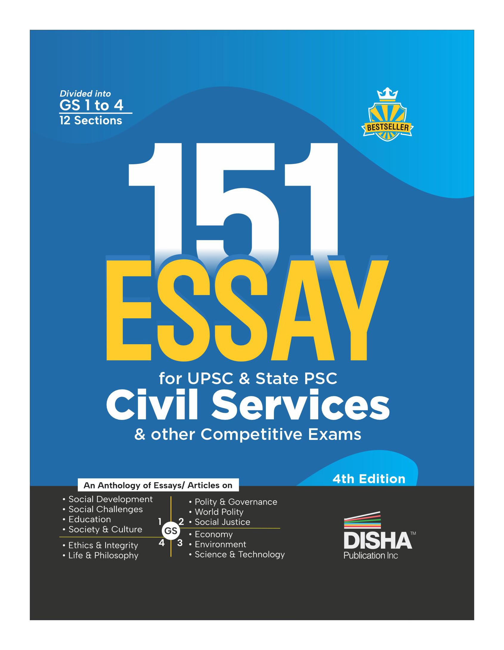 Disha 151 Essays For Upsc & State Psc Civil Services & Other Competitive Exams 4Th Edition