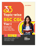 Disha 33 TopicWise Ssc Cgl Tier I Previous Year Solved Papers (2010  2025) 2Nd Edition | Combined Graduate Level | Pyqs Questi