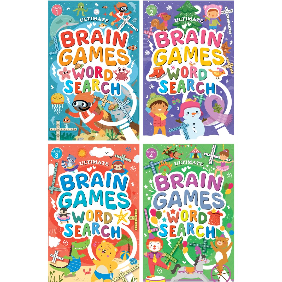 Word Search Activity Book for children Age 3+ years The Ultimate Brain Games Brain Booster Activities Early Learning Enhance Voc