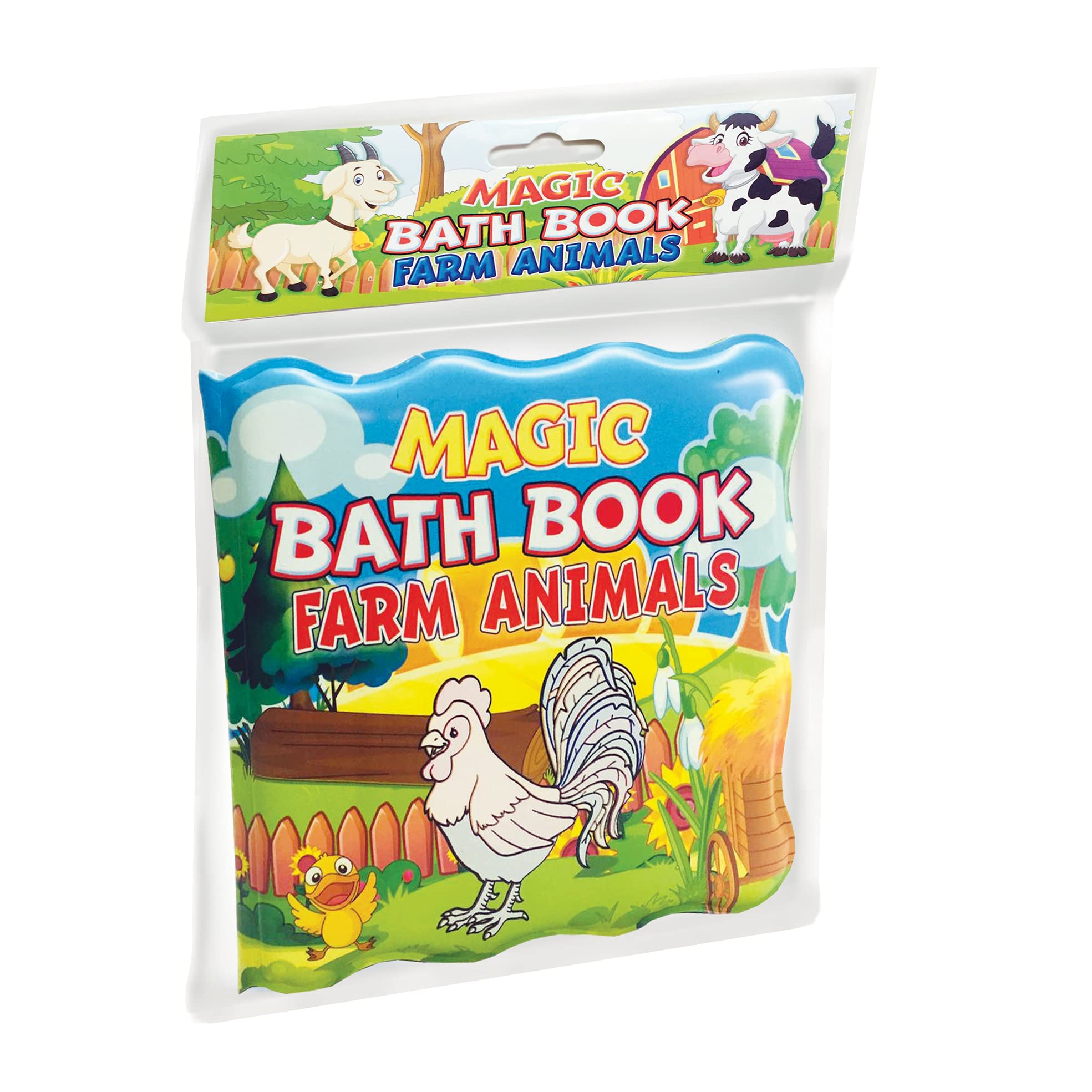 Farm Animals Magic Bath Book  Colour Changing Fun Book For Children