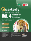 Quarterly Current Affairs 2023 Vol. 4  October To December For Competitive Exams With Video Ecourse 7Th Edition | Gk  General 