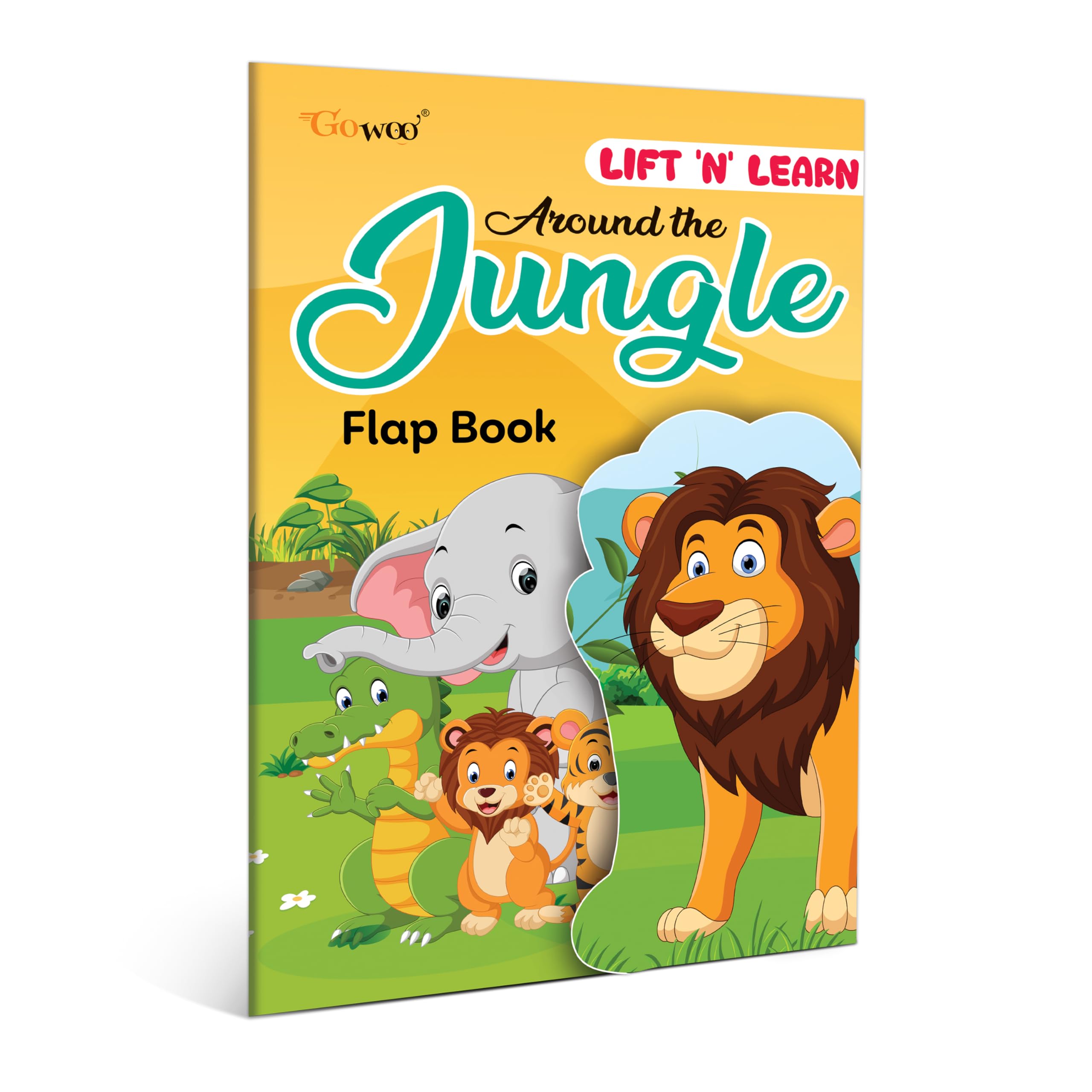 Around the Jungle Flap Book: Lift The Flap Book Set for Children Ages 312, jungle adventure for kids, a Early Learning book for