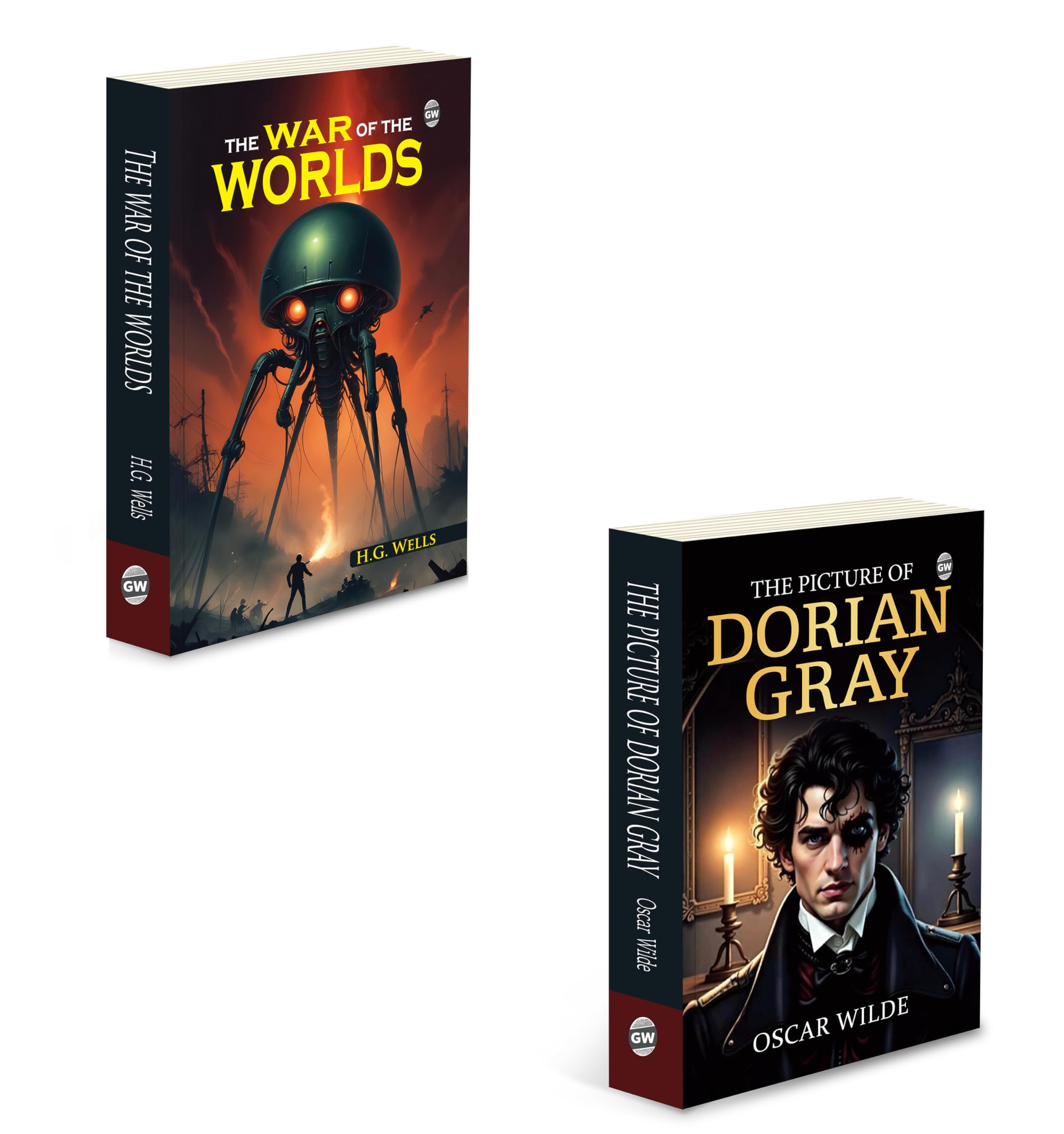 The Picture of Dorian Gray and The War of the Worlds : Classic Literature Gift Set, Timeless horror and science fiction set, Tw