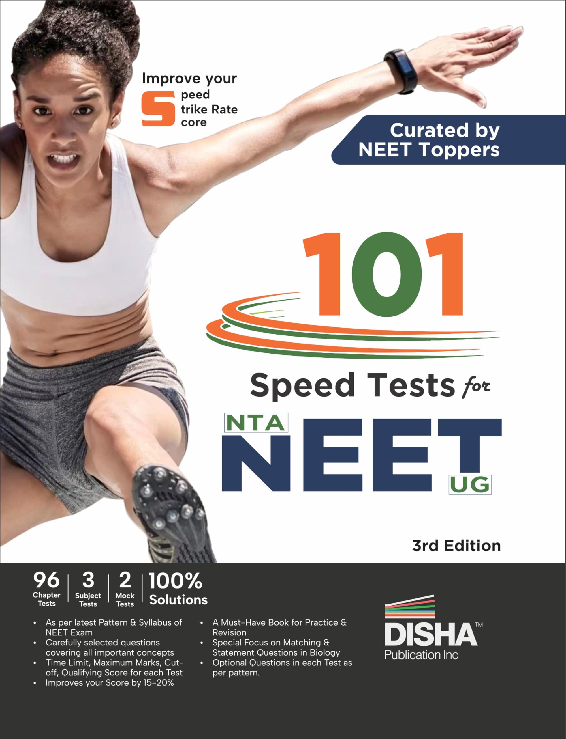 Disha 101 Speed Tests For Nta Neet (Ug) 3Rd Edition | 96 Chapter Tests + 3 Subject Tests + 2 Mock Tests | Improve Your Score By 