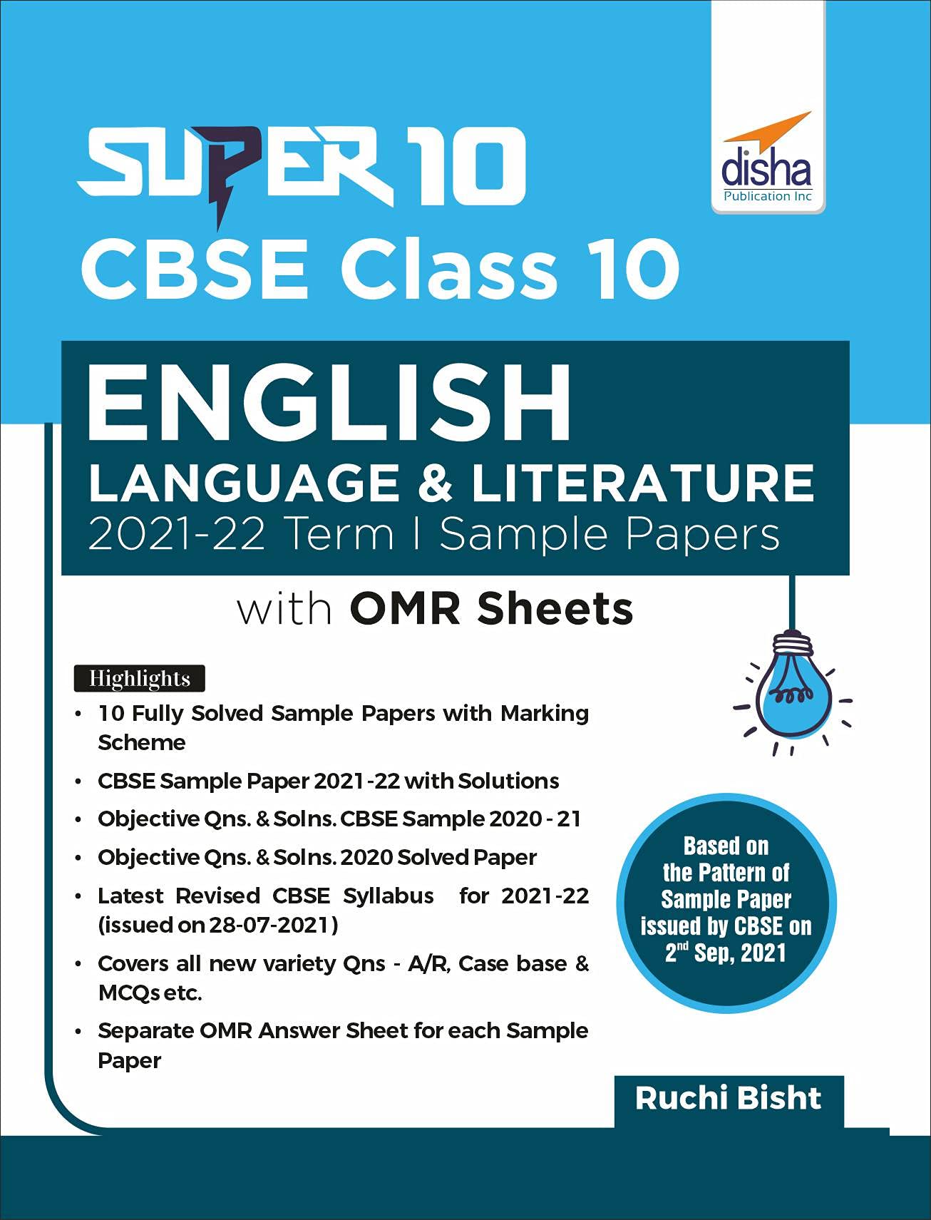 Super 10 Cbse Class 10 English Language & Literature 202122 Term I Sample Papers With Omr Sheets