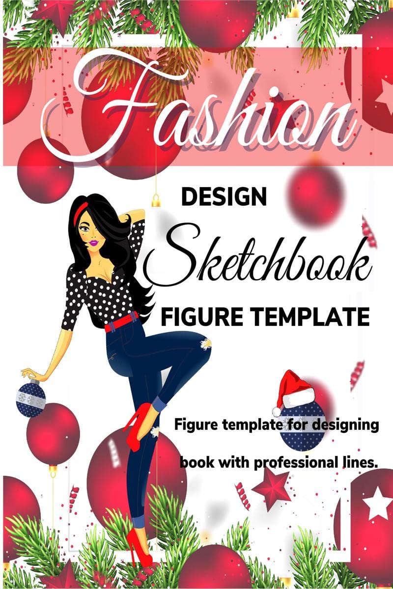 Fashion Design Sketchbook Figure Template : Large Female Figure Template for quickly Sketching Your Fashion Design Styles and Bu