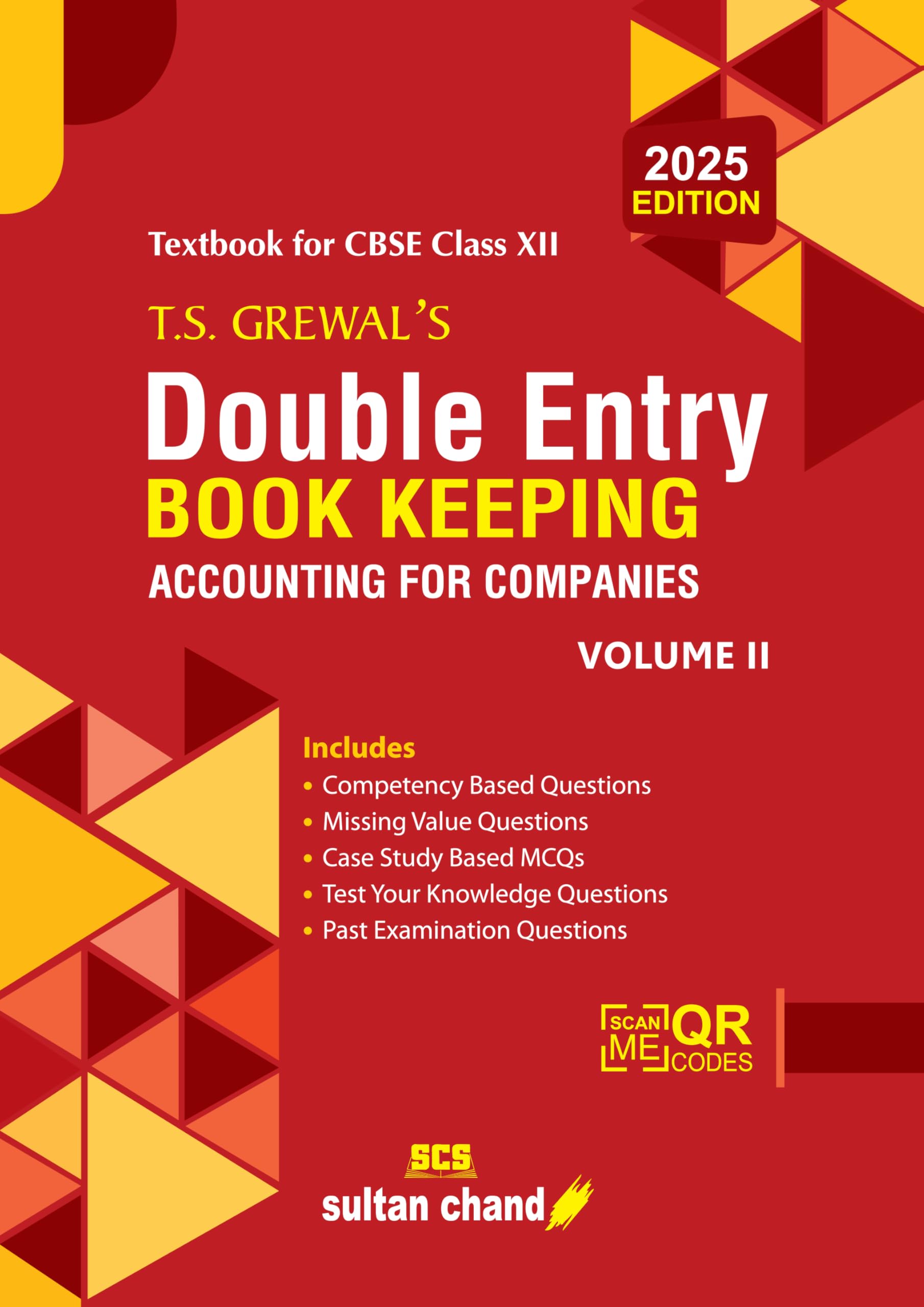 T.S. GrewalS Double Entry Book Keeping  Accounting For Companies (Vol. Ii): Textbook For Cbse Class 12 (202526 Session