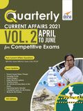 Disha Publication Quarterly Current Affairs Vol. 2  April To June 2021 For Competitive Exams , 5Th Edition