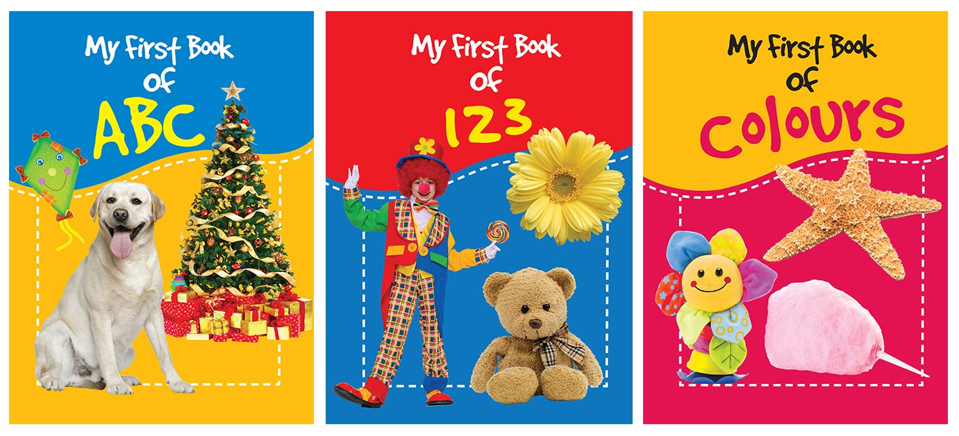 My First Board Book for Kids: Childrens ABC | Number and Colours | Interactive Learning | Toddlers | Early Learning and Educatio
