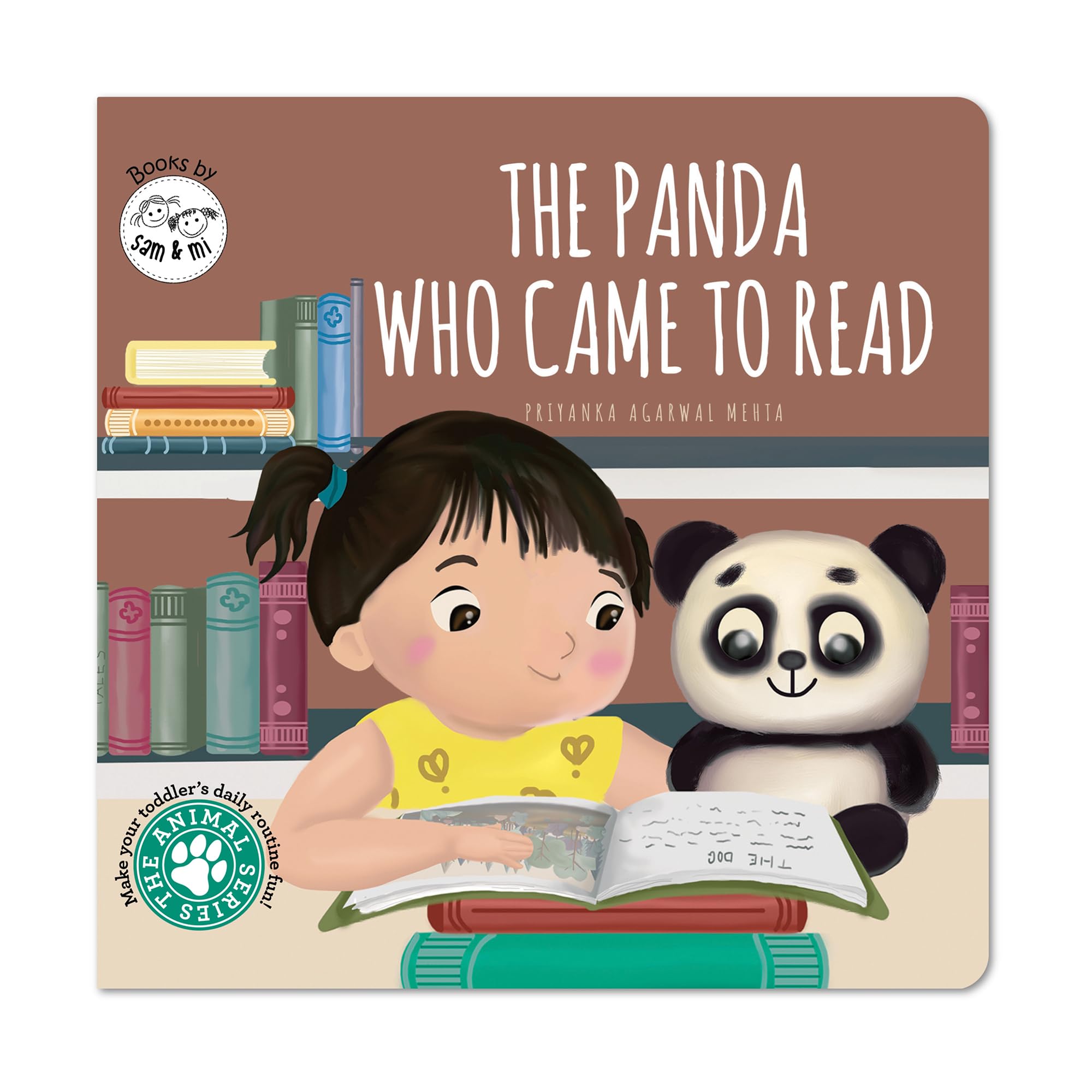 The Panda Who Came to Read: Board Book for Babies on Encourage Reading by SAM & MI | Short Story Book on Toddlers Daily Routin