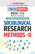 Gullybaba IGNOU CBCS BA (Honours) 6th Sem BSOC114 Sociological Research Methods II in English