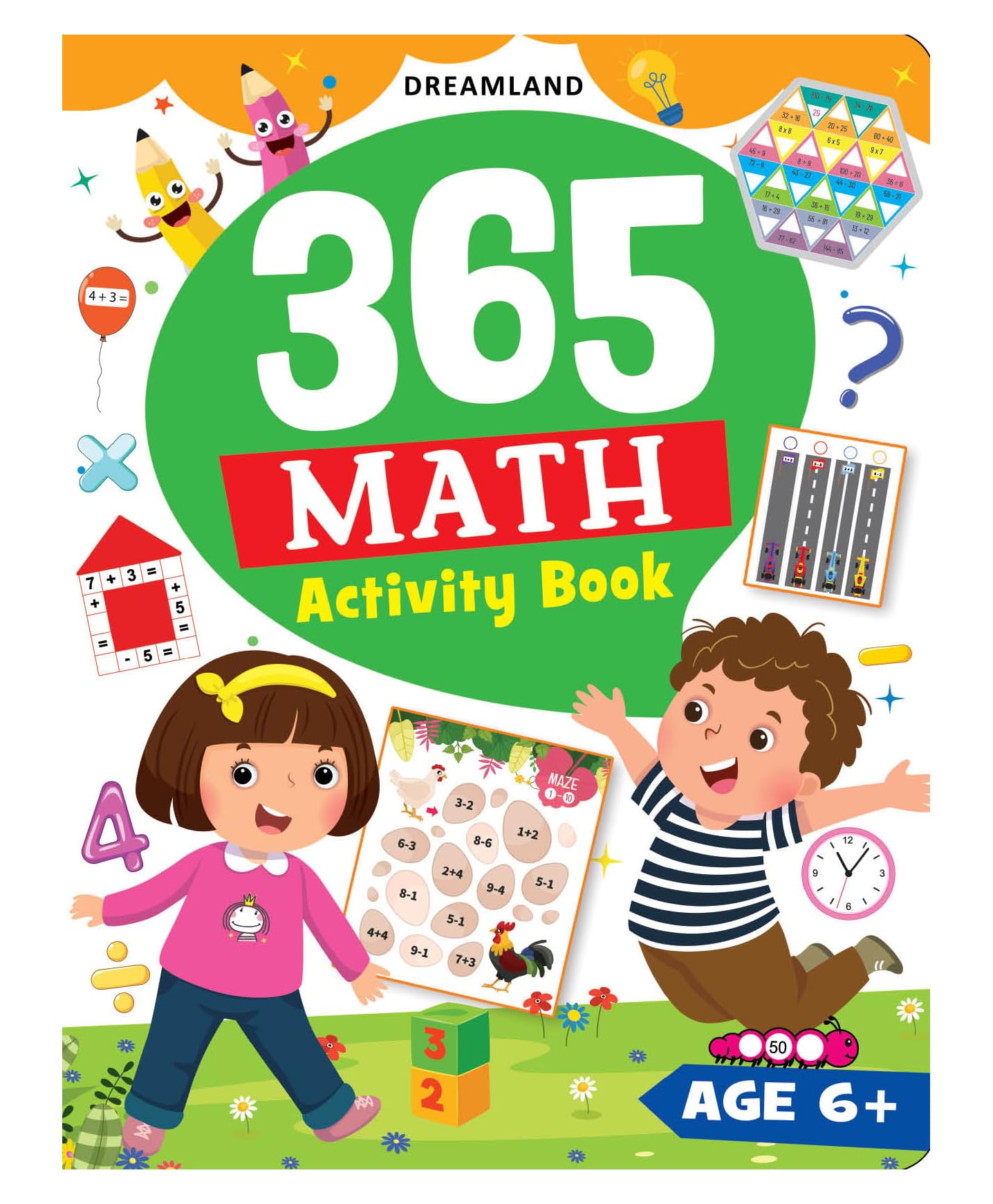 365 Maths Activity Book For Kids Ages 510 | Fun Math Workbook With Addition, Subtraction, Multiplication & Division | Interacti