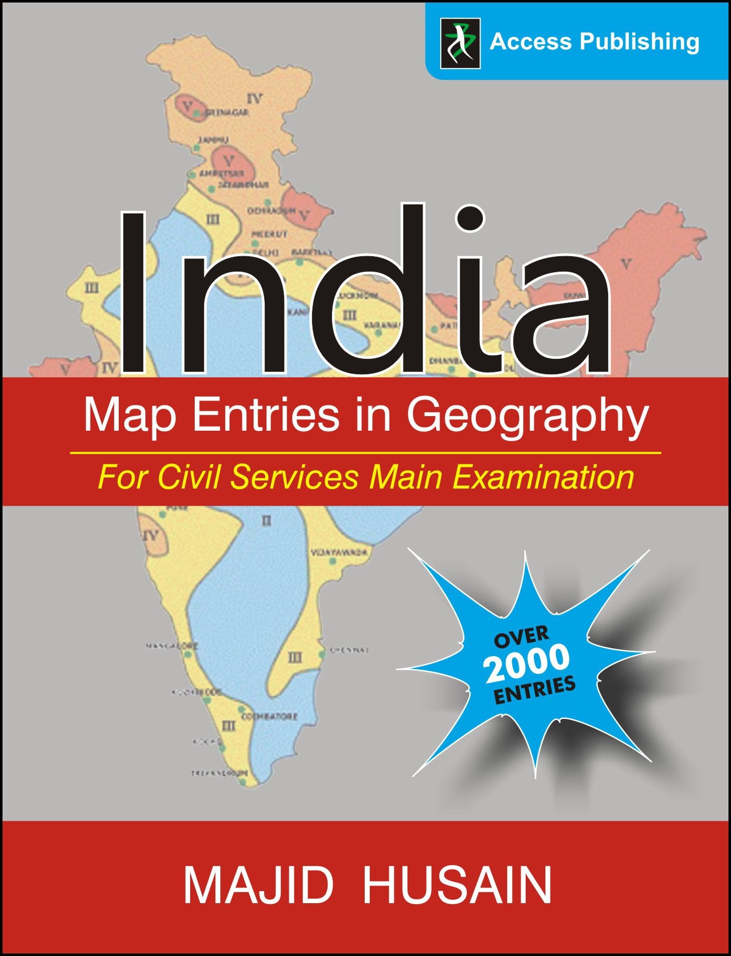 India: Map Entries In Geography For Civil Services Main Examination