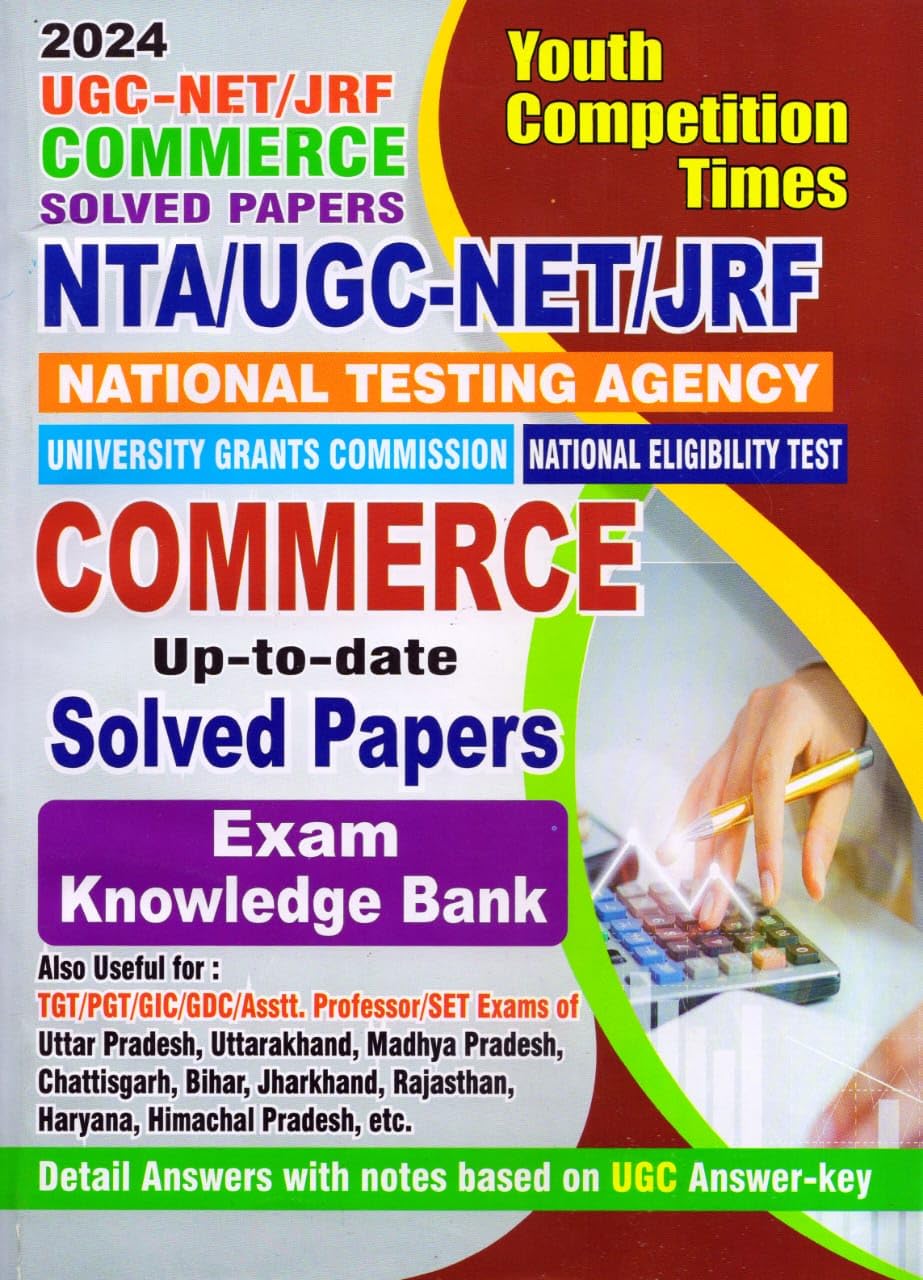 YCT Commerce (NTA UGC NET / JRF) | Solved Papers | Exam Knowledge Bank | English Medium (2024)