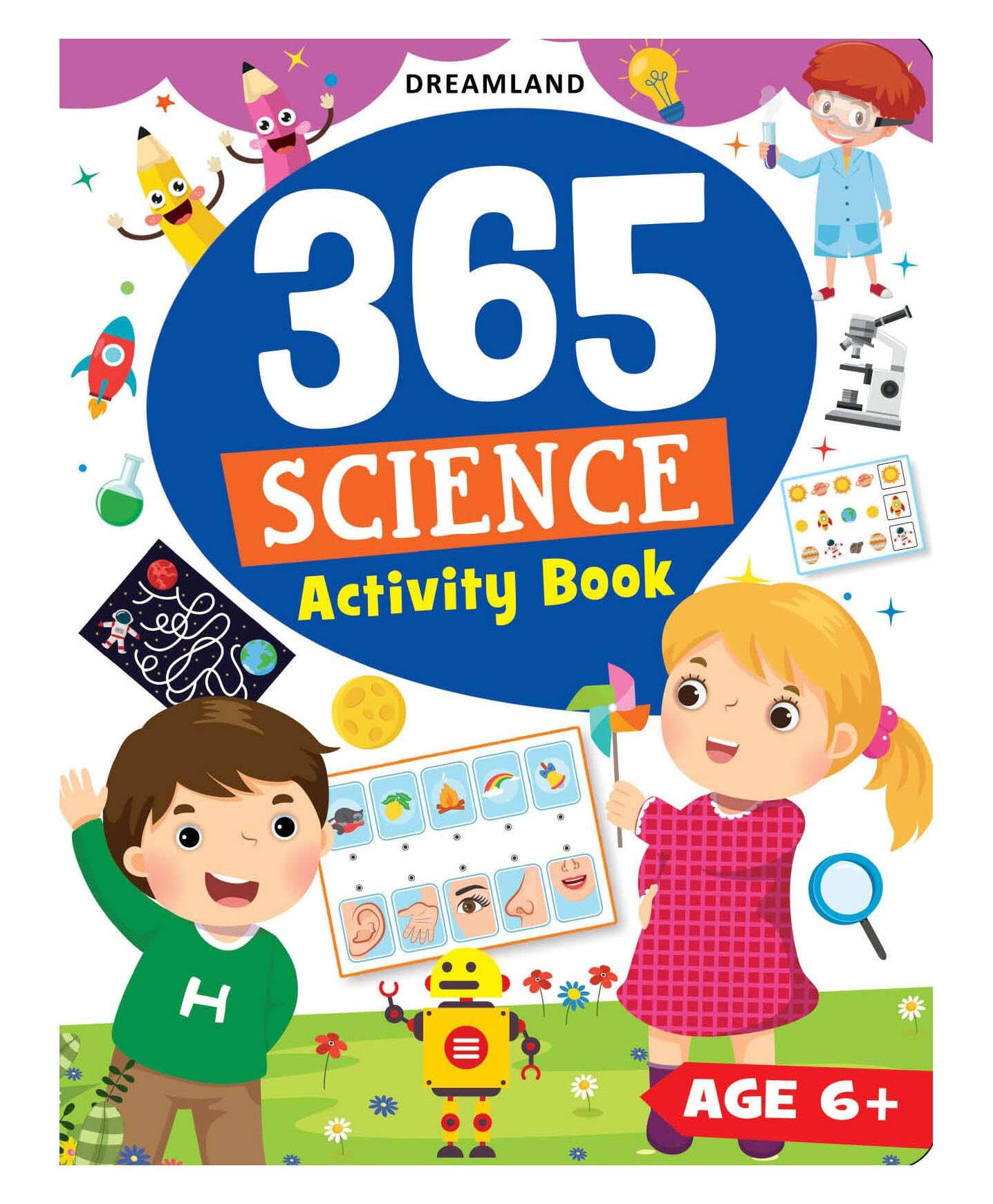 365 Science Activity Book For Kids 6+ | Fun Experiments, Challenges, Puzzles & Observations | Learn Nature, Weather, Human Body,