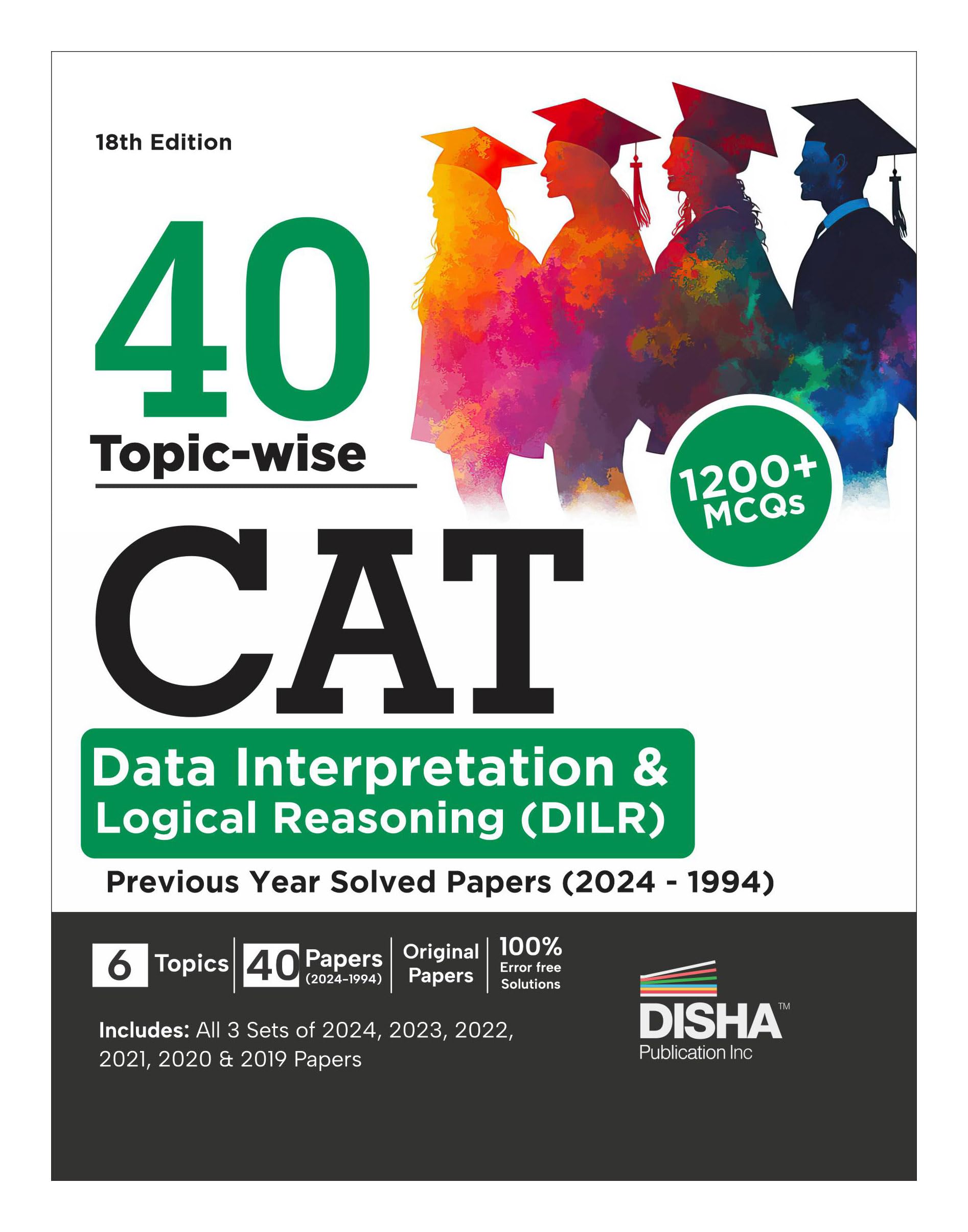40 TopicWise Cat Data Interpretation & Logical Reasoning (Dilr) Previous Year Solved Papers (2024  1994) 18Th Edition | Previo