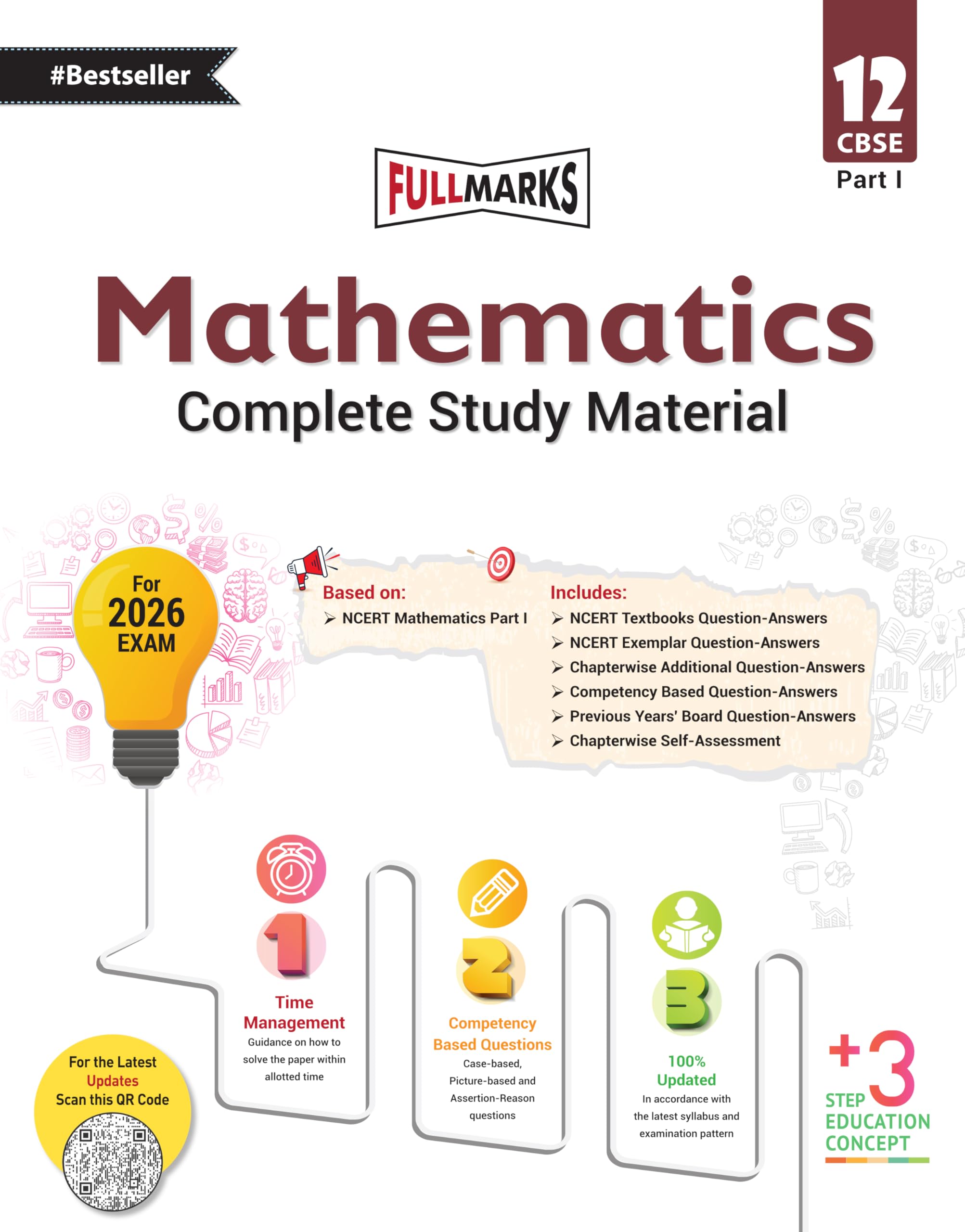 Full Marks Mathematics Part1 Complete Study Material Class 12 | Based on Latest NCERT Textbook Mathematics (Part 1) and CBSE Sy