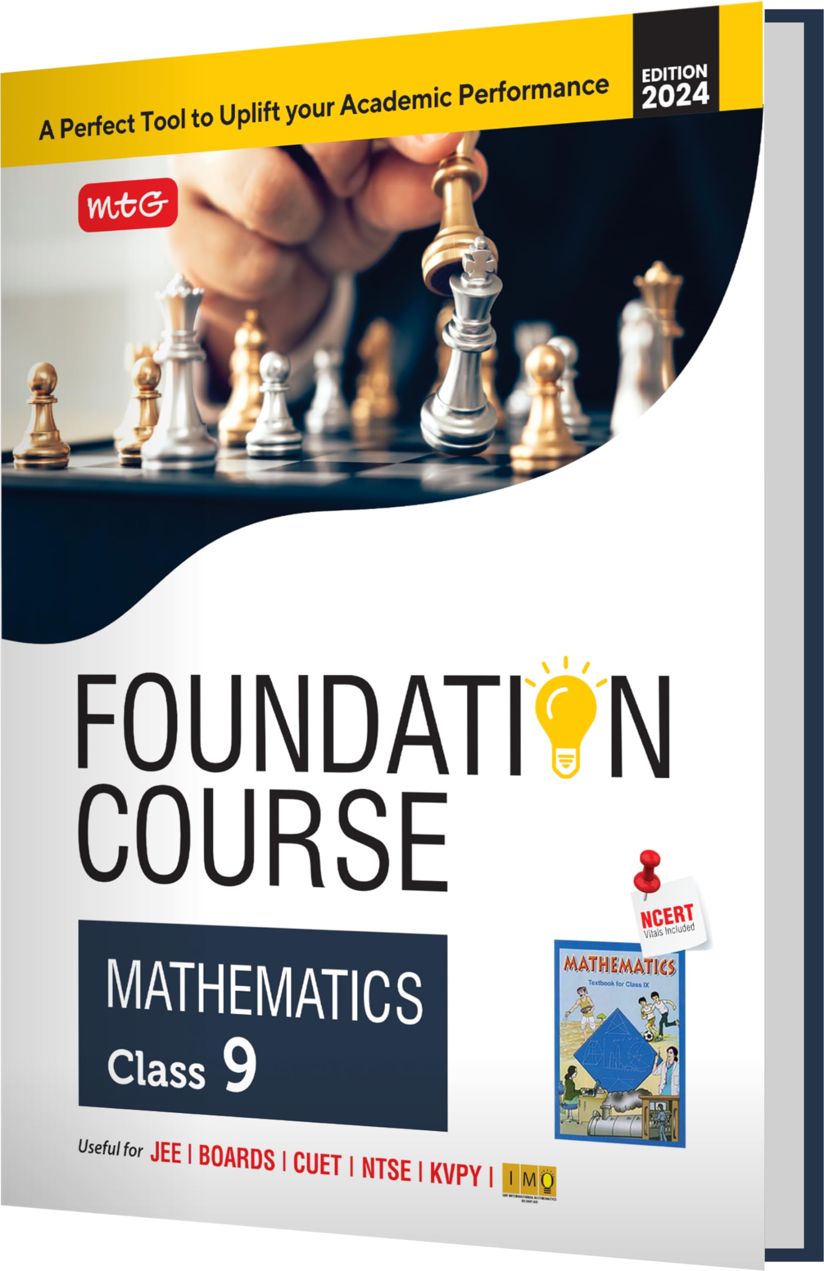 MTG Foundation Course Class 9 Mathematics Book For IIT JEE, IMO Olympiad, NTSE, NVS, KVPY & Boards Exam | Based on NCERT Latest 