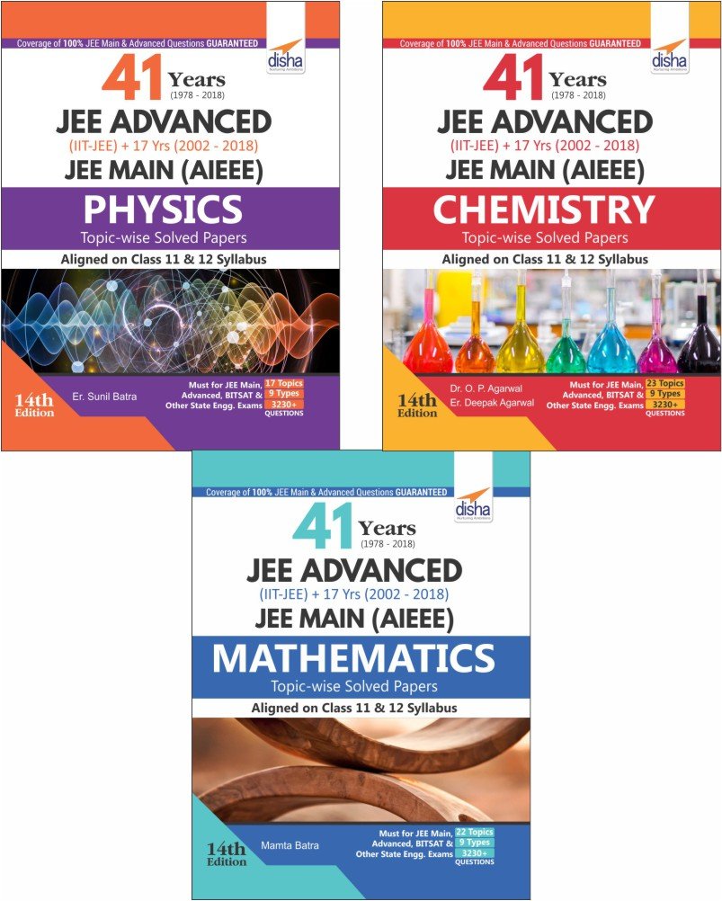 41 Years (19782018) Jee Advanced (IitJee) + 17 Yrs Jee Main TopicWise Solved Paper Pcm