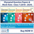 Olympiad Previous Year Question Papers and Mock Test Series For Class 7  [Reasoning, Maths, Science and English] [7 Years] [201