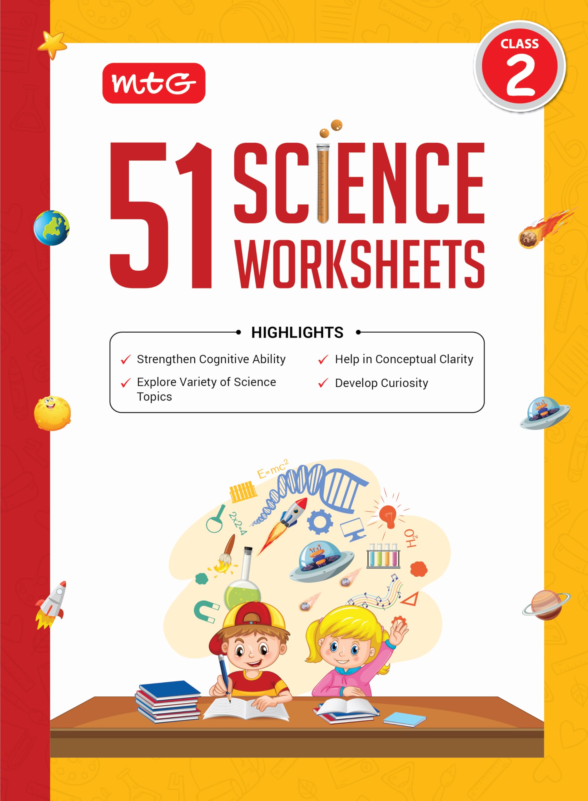 MTG 51 Science Worksheets Class 2  Science Workbook to Help in Conceptual Clarity | Strengthen Cognitive Ability | Develop Curi