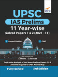 Upsc Ias Prelims 11 YearWise Solved Papers 1 & 2 (2021  11) 3Rd Edition