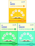 Maths, Science and English Olympiad Workbook Combo  Class 4