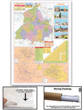 Punjab Political Map English (Size 70 X 100 Cms)|Laminated Both Sides