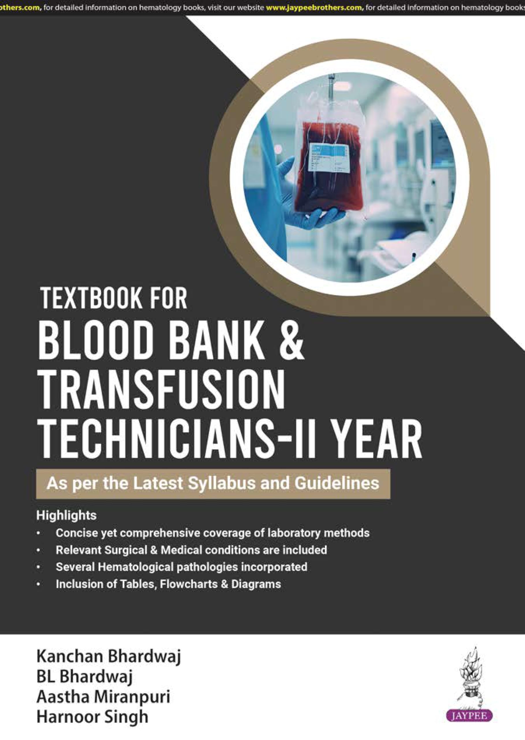 TEXTBOOK FOR BLOOD BANK & TRANSFUSION TECHNICIANSIIND YEAR