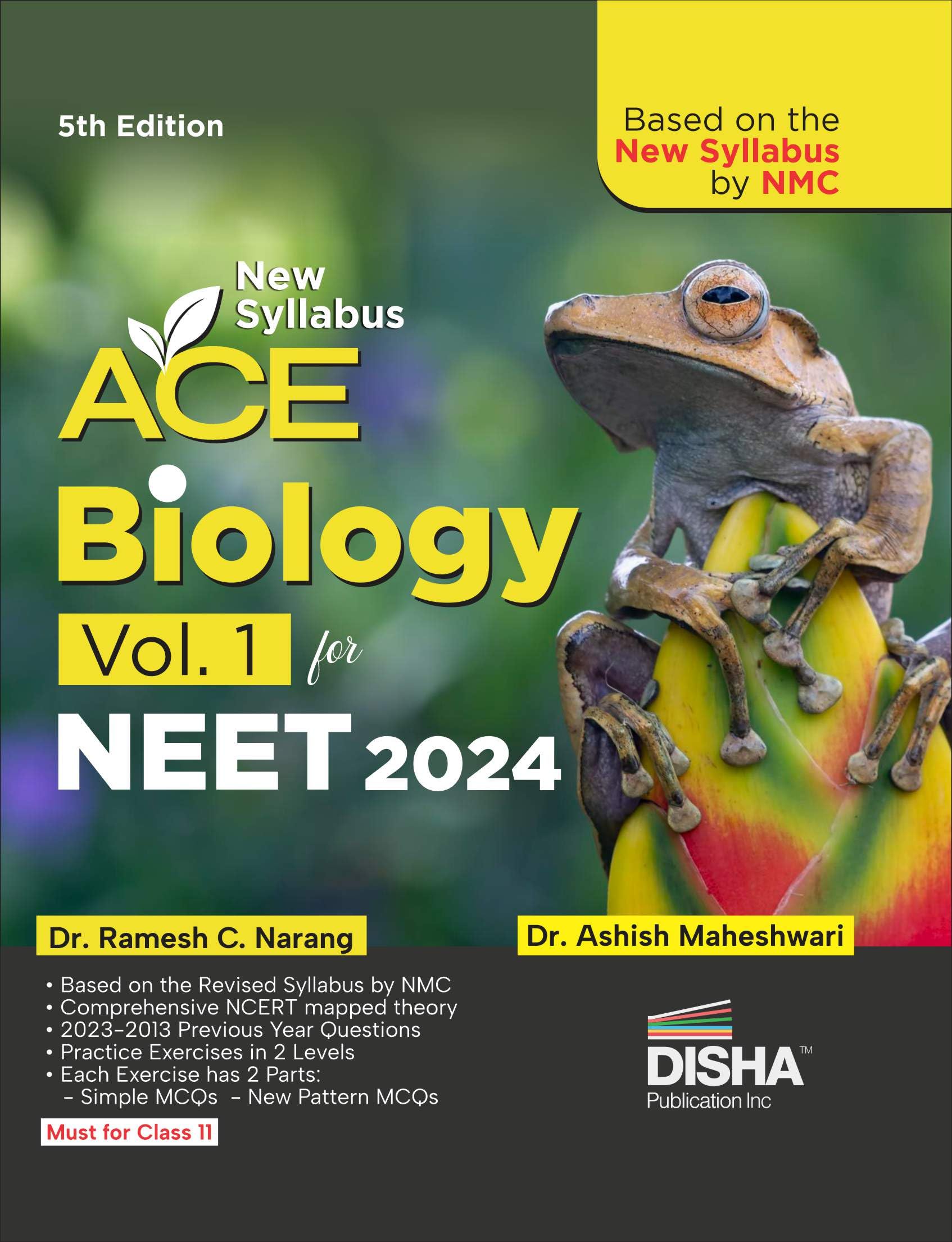 New Syllabus Ace Biology Vol. 1 For Neet 2024  5Th Edition | Based On The New Syllabus By Nmc | 100% Useful For Cuet & Class 12