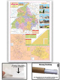 Punjab Political Map Punjabi (Size 70 X 100 Cms)|Laminated Both Sides