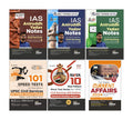 Combo (set of 6 Books) Crack UPSC Civil Services Prelims General Studies Paper 1 with IAS Aniruddh Yadav Quick Revision Notes, S