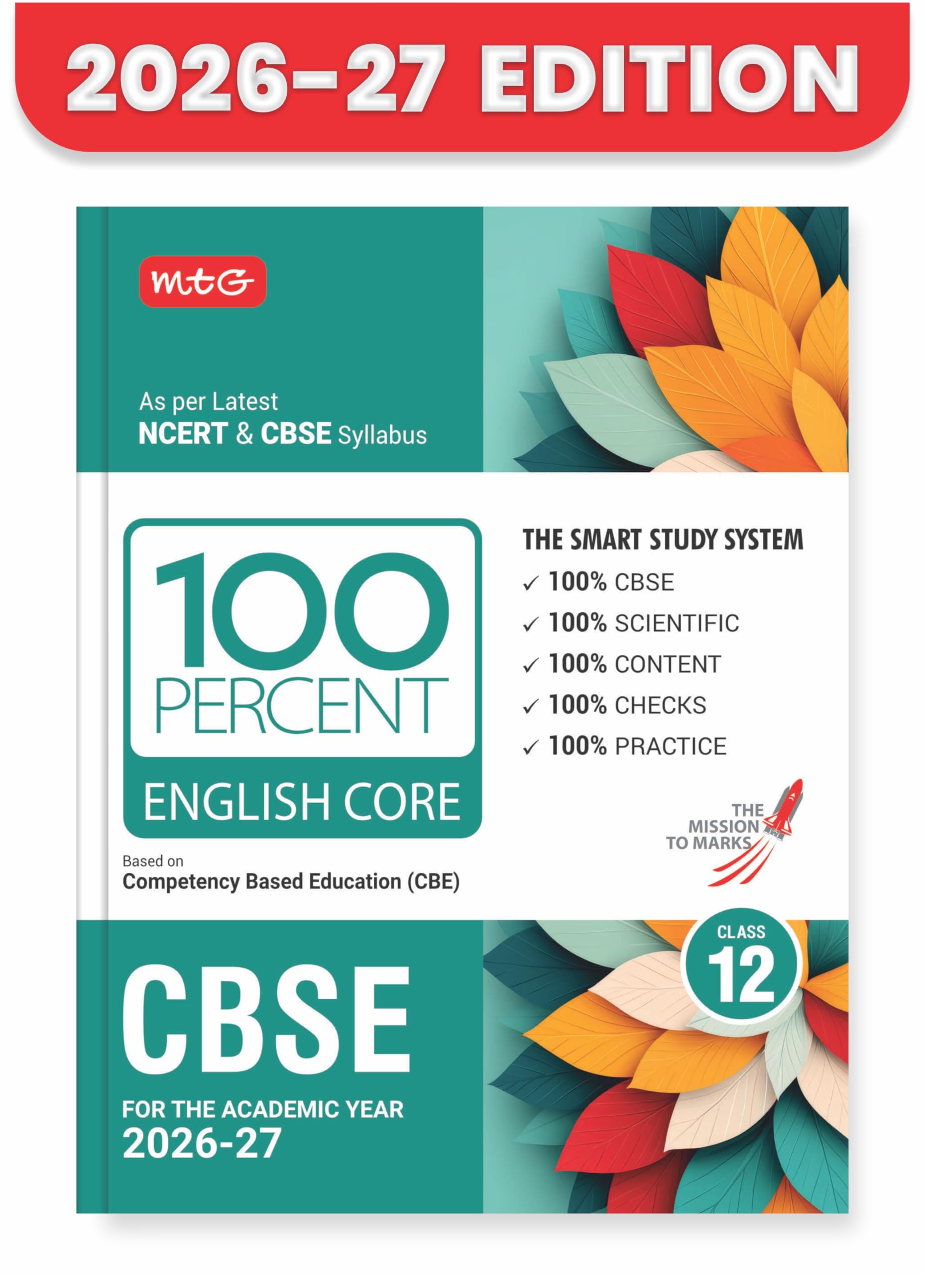 MTG 100 Percent NCERT & CBSE English Class 12 For 202627 Exam | As Per Revised NCERT Textbooks Syllabus | Theory, Concept Map, 