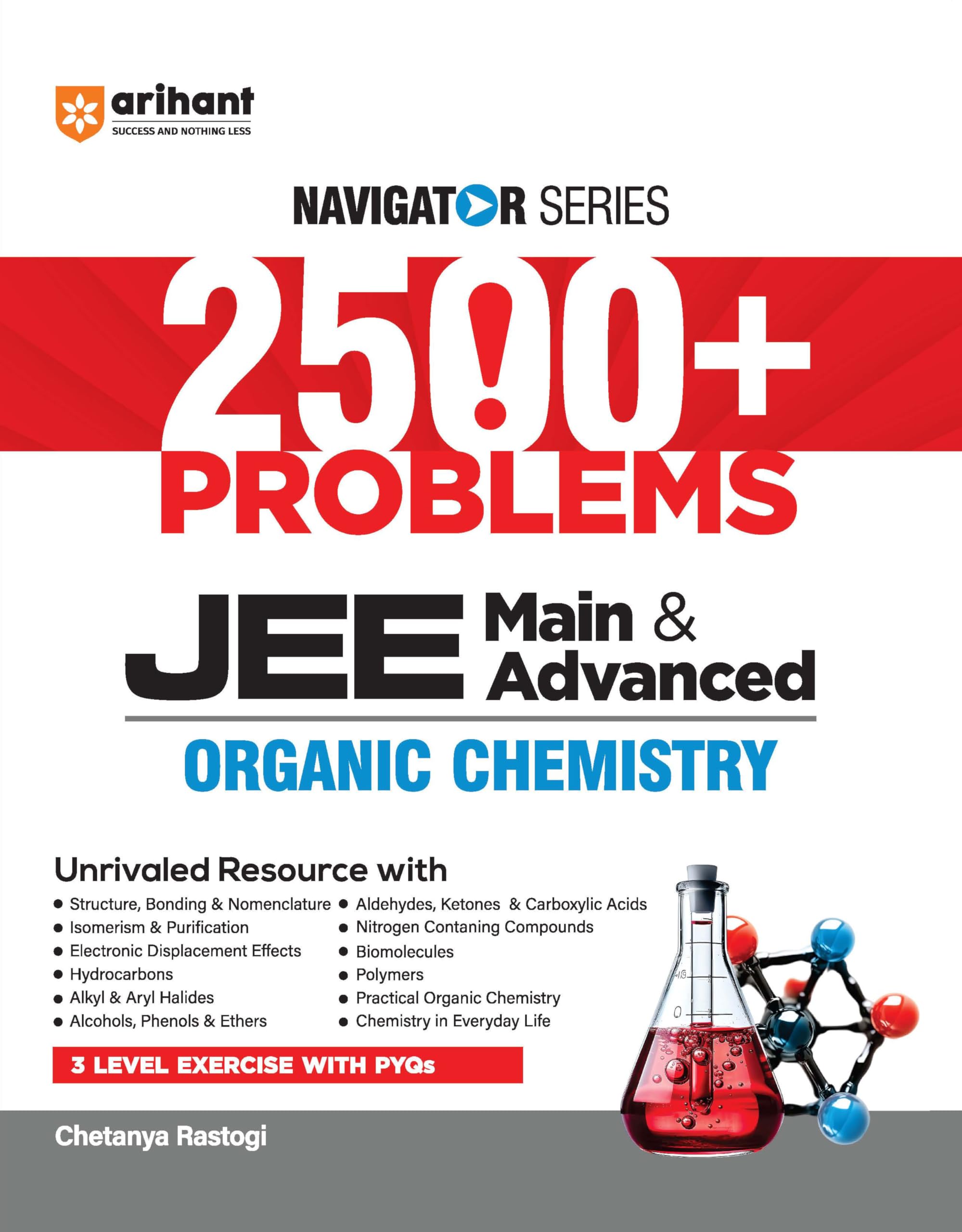 Arihant Navigator Series JEE Main & Advanced 2027  Organic Chemistry | 2500+ Problems | Isomerism, Hydrocarbons, Alcohols, Alde