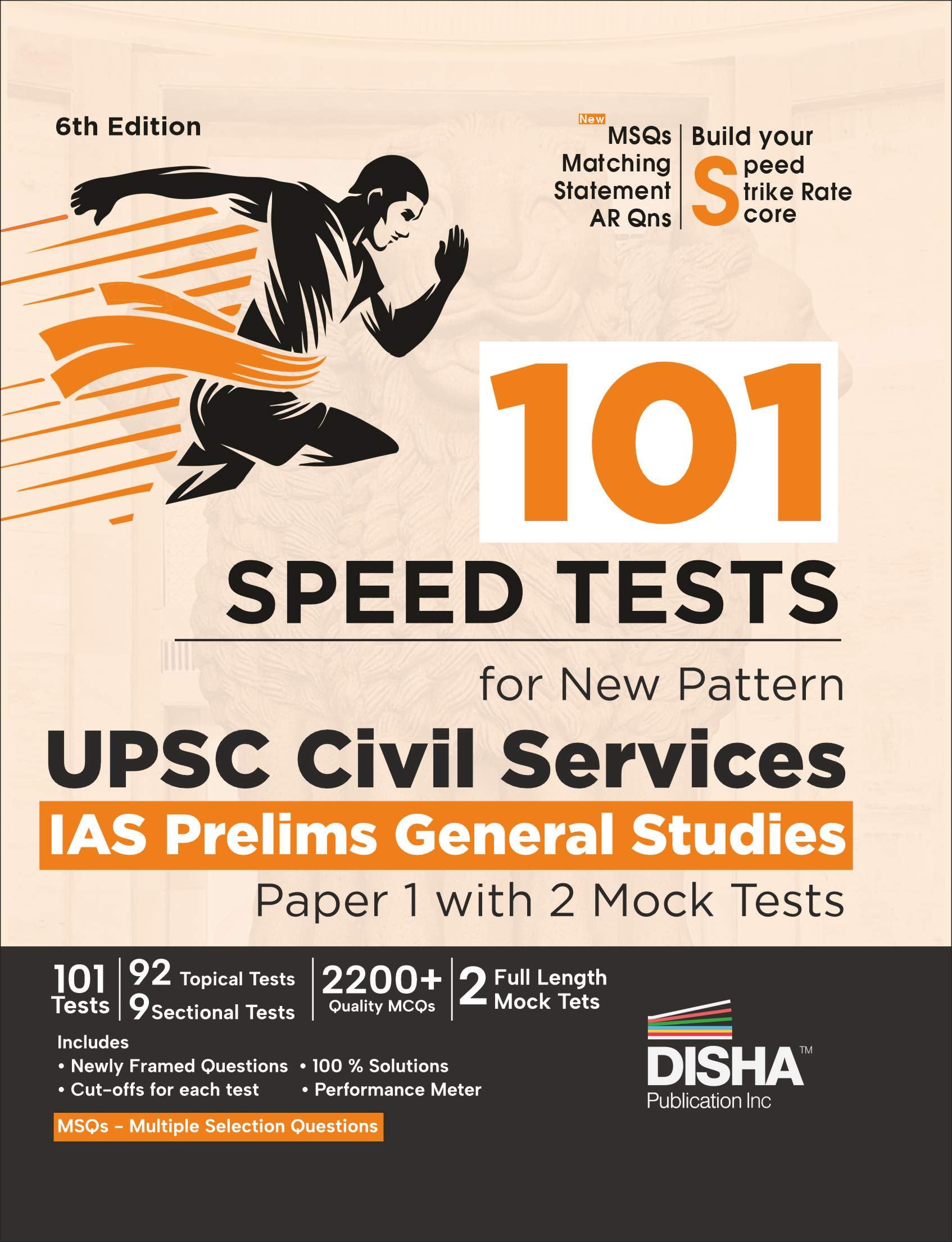 101 Speed Tests For New Pattern Upsc Civil Services Ias Prelims General Studies Paper 1 With 2 Mock Tests  6Th Edition