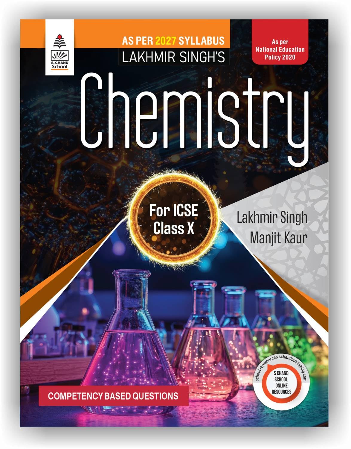 Lakhmir Singh Chemistry for ICSE Class 10 (202627 for ICSE Exams) | As Per Latest 2027 Syllabus | Practical Skills, MCQs, CBQs,