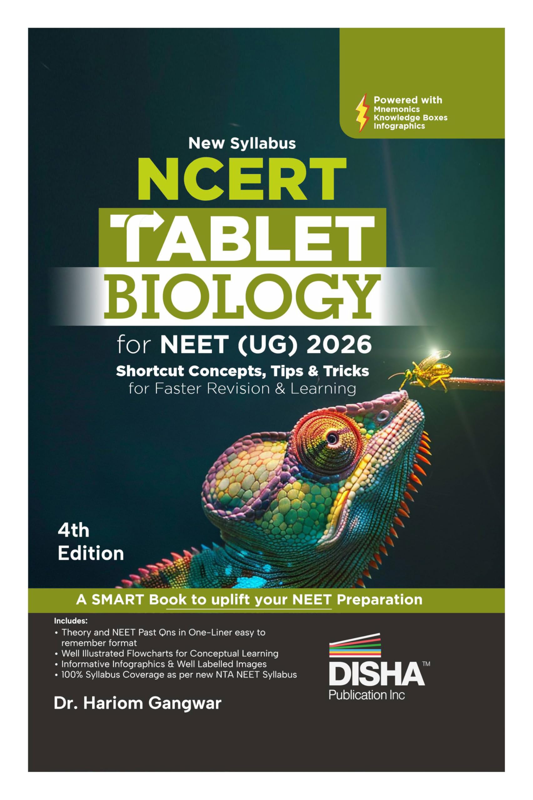 DishaS New Syllabus Ncert Tablet Biology For Neet (Ug) 2026  4Th Edition | Shortcut Concepts, Tips & Tricks For Revision & Le