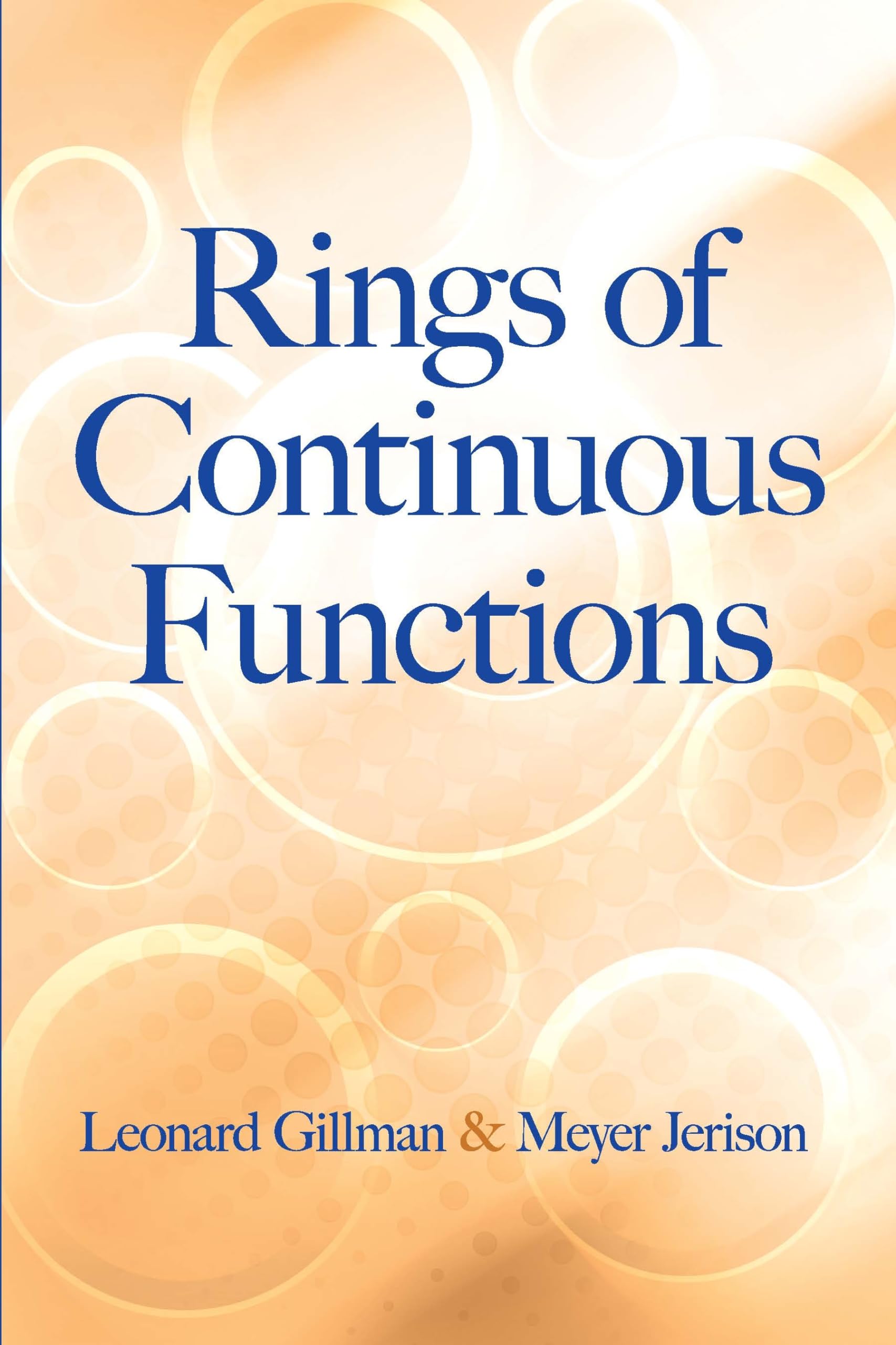 Rings of Continuous Functions (Dover Books on Mathematics)