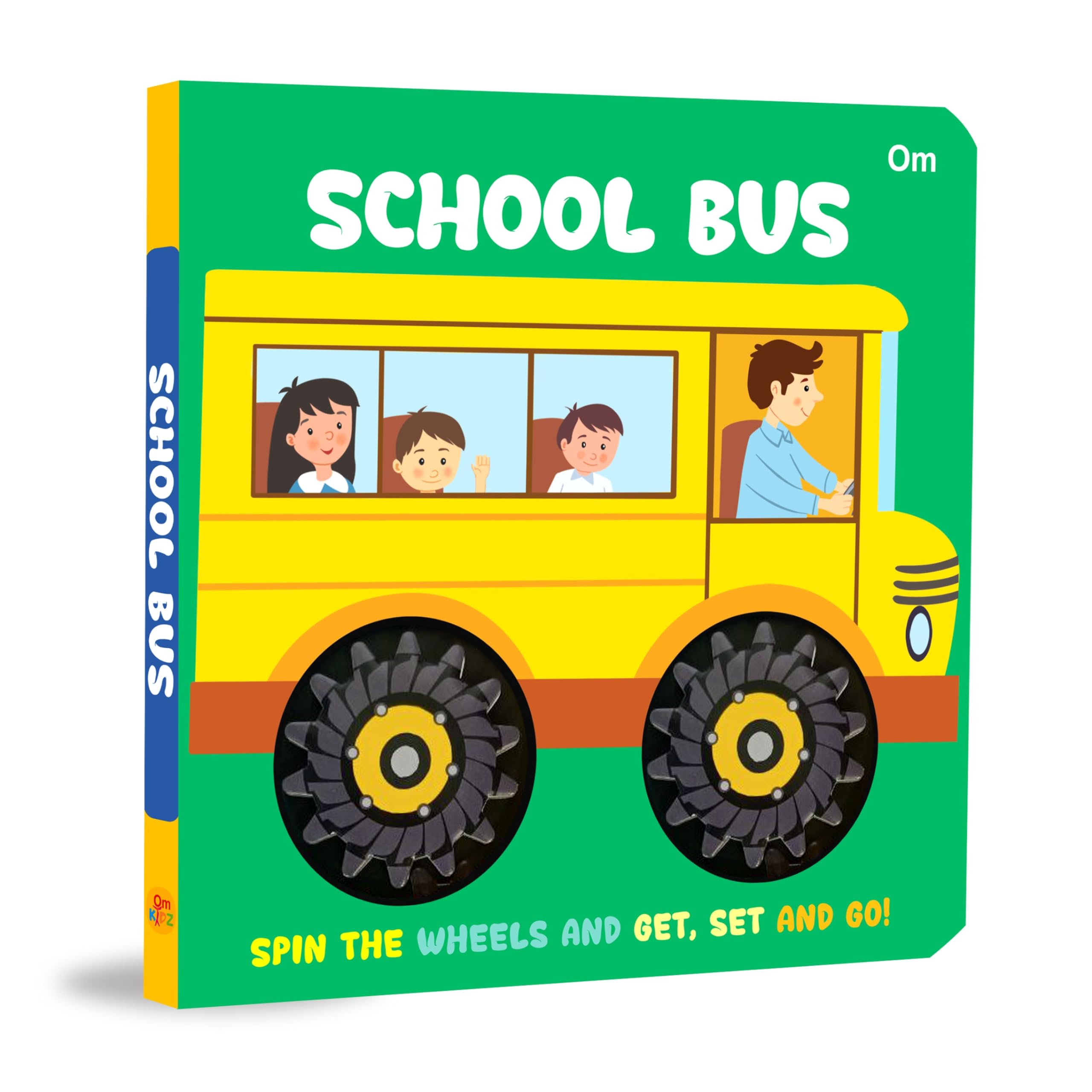 Board Book: School Bus Wheel Book  Wheel books for kids  Board Book for Children Age 13 Years