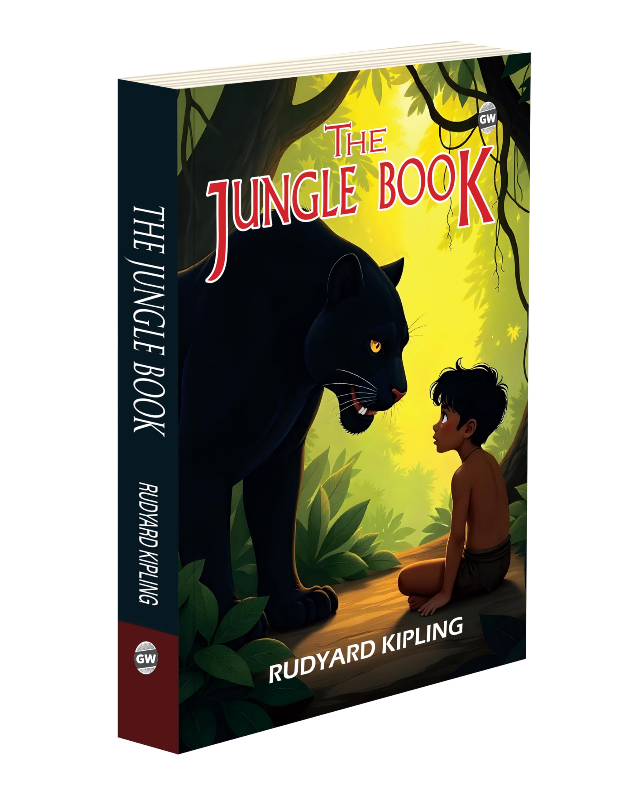 The Jungle Book (Paperback) : Rudyard Kipling novel, animal adventure classic, childrens fiction book, wildlife story text, tim