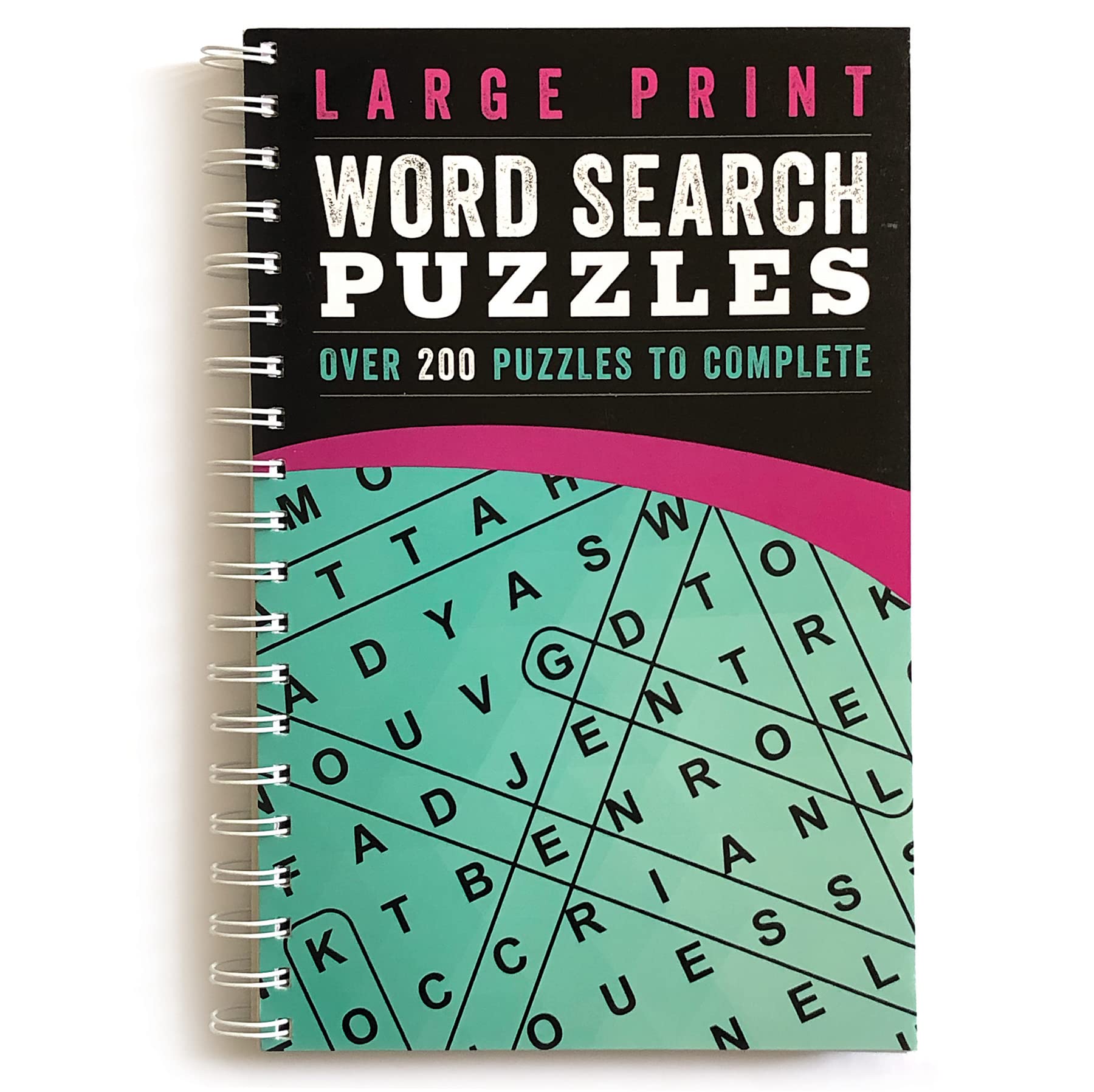 Large Print Word Search Puzzles: Over 200 Puzzles for Adults to Complete with Solutions  Include Spiral Bound / Lay Flat Design